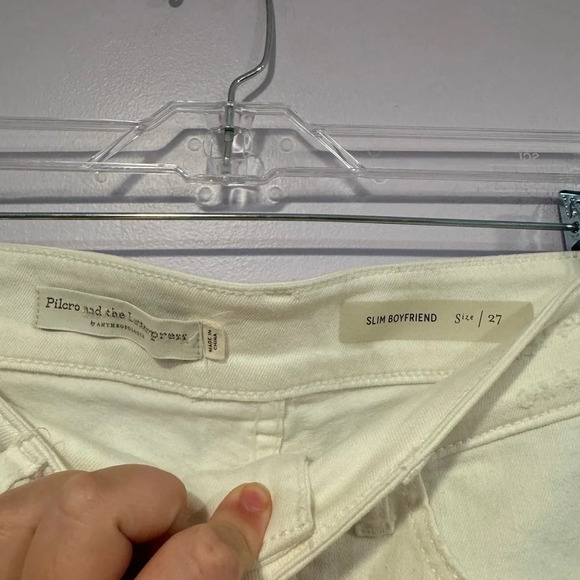Anthropology pilcro and the letterpress white jean shorts - Picture 2 of 3